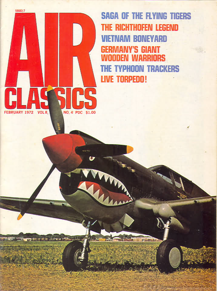 Air Classics February 1972 magazine back issue Air Classics magizine back copy 