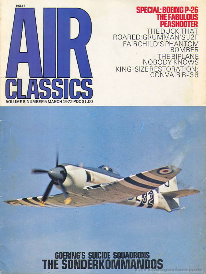 Air Classics March 1972 magazine back issue Air Classics magizine back copy 