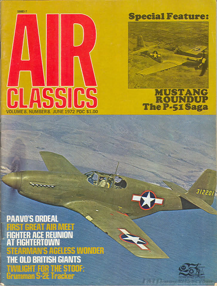 Air Classics June 1972 magazine back issue Air Classics magizine back copy 