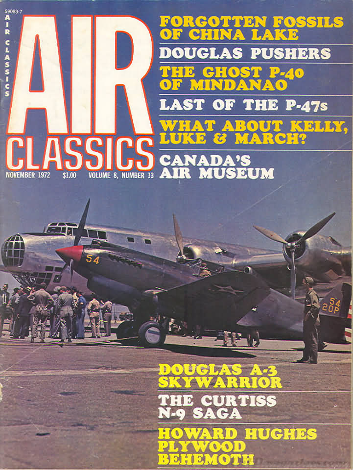 Air Classics November 1972 magazine back issue Air Classics magizine back copy 
