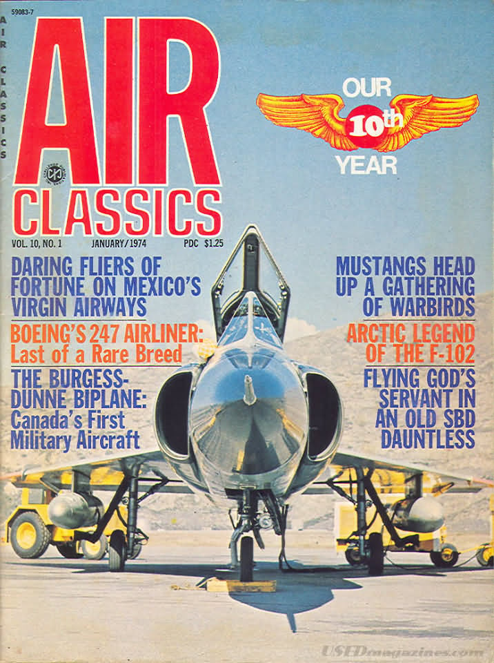 Air Classics January 1974 magazine back issue Air Classics magizine back copy 