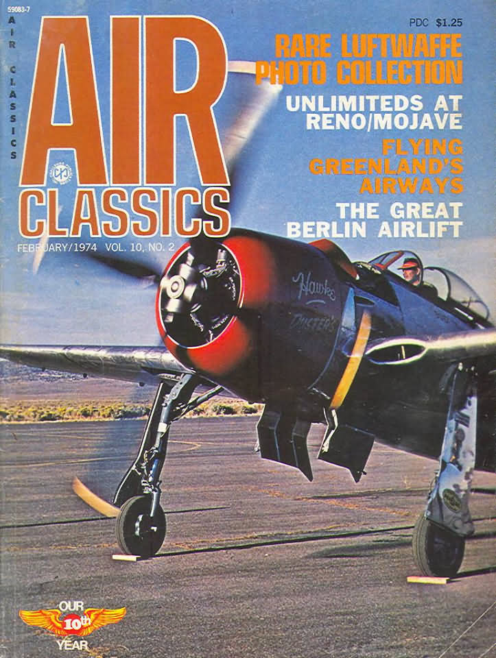 Air Classics February 1974 magazine back issue Air Classics magizine back copy 