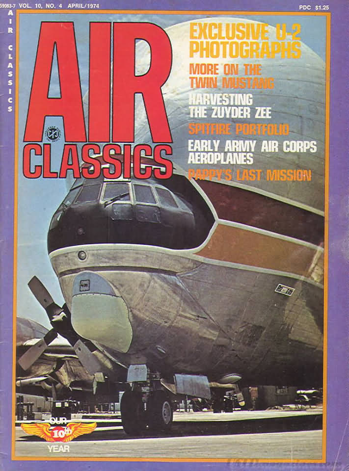Air Classics April 1974 magazine back issue Air Classics magizine back copy 