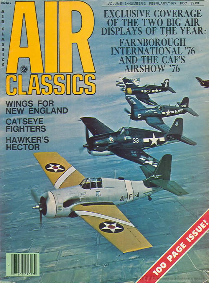 Air Classics February 1977 magazine back issue Air Classics magizine back copy 
