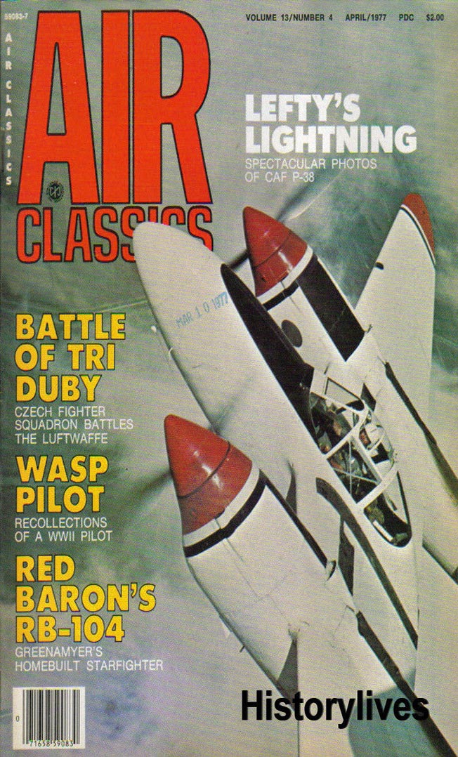 Air Classics April 1977 magazine back issue Air Classics magizine back copy 