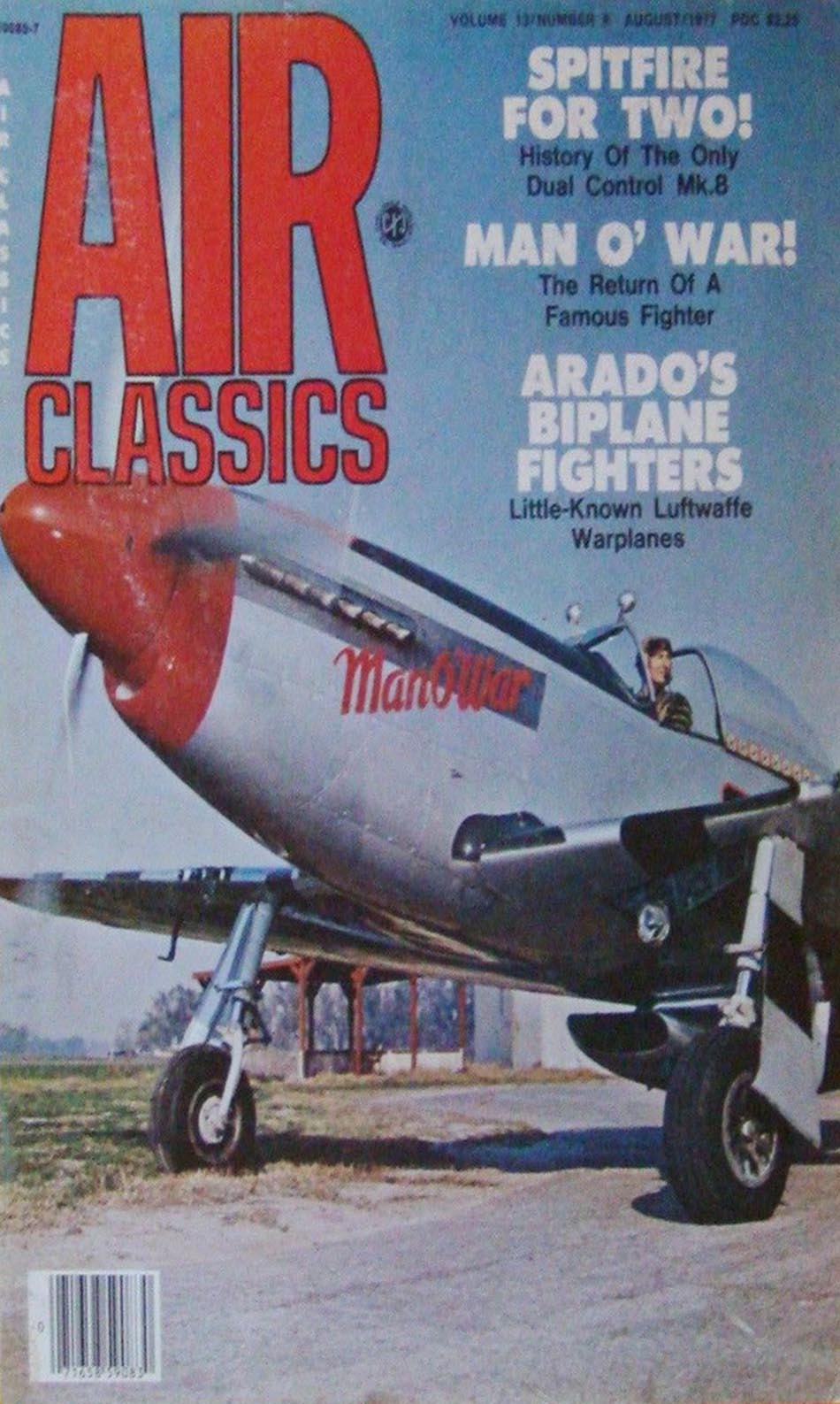 Air Classics August 1977 magazine back issue Air Classics magizine back copy 