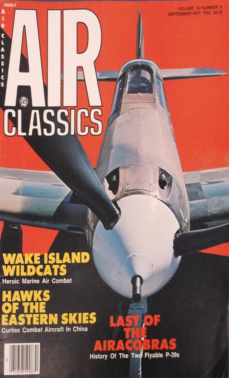 Air Classics September 1977 magazine back issue Air Classics magizine back copy 