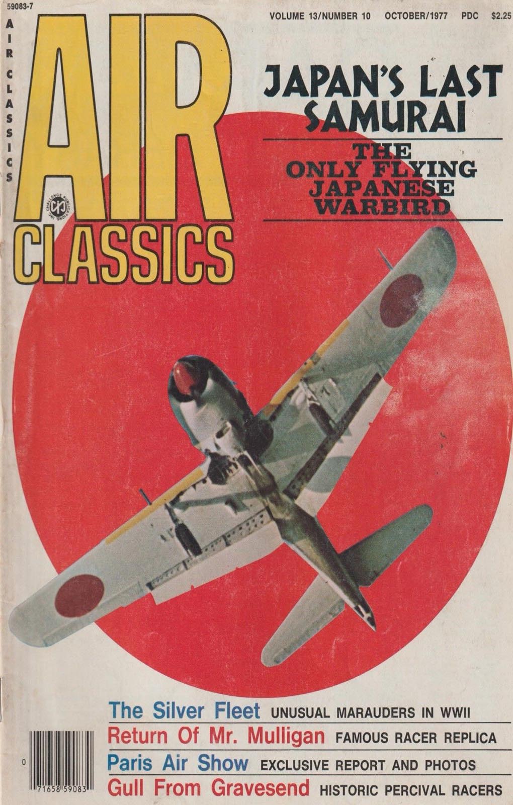 Air Classics October 1977 magazine back issue Air Classics magizine back copy 