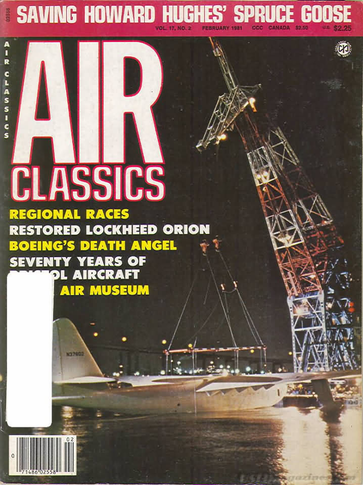 Air Classics February 1981 magazine back issue Air Classics magizine back copy 