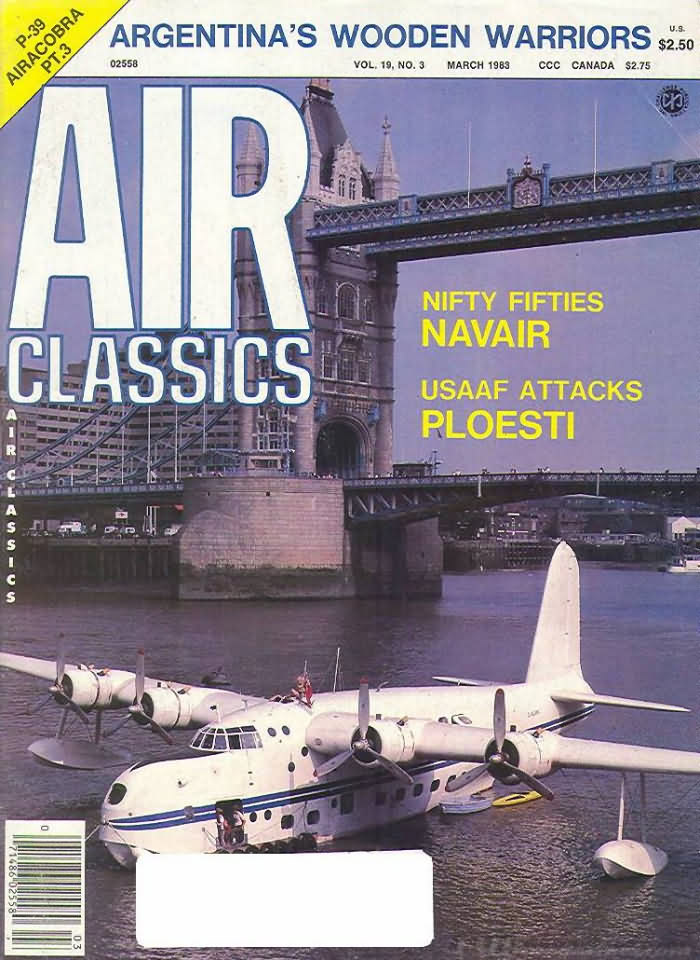 Air Classics March 1983 magazine back issue Air Classics magizine back copy 
