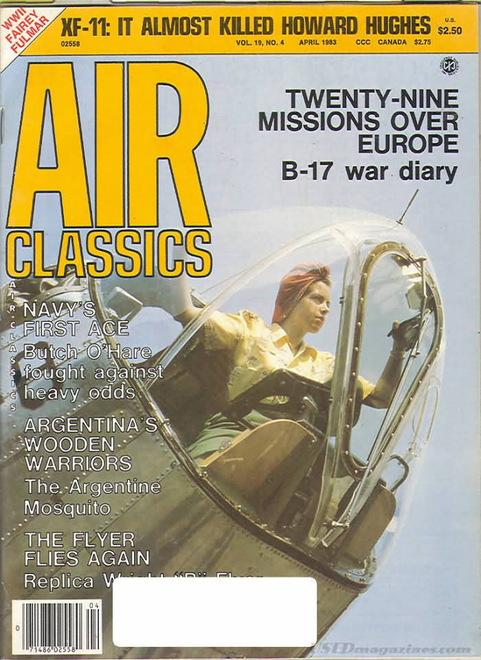 Air Classics April 1983 magazine back issue Air Classics magizine back copy 