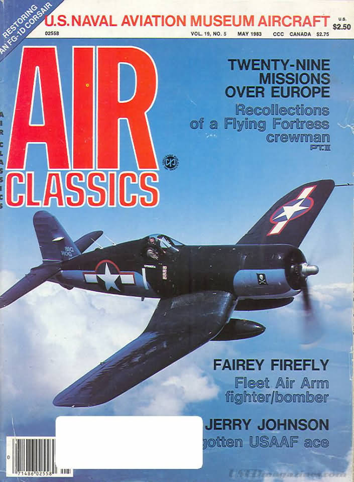 Air Classics May 1983 magazine back issue Air Classics magizine back copy 