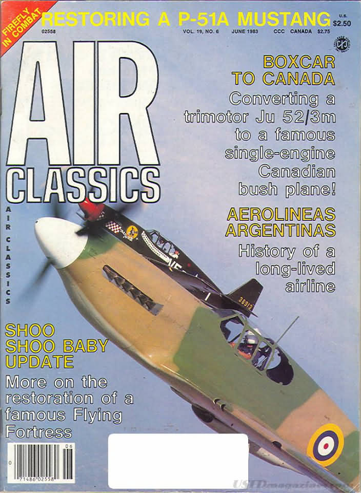 Air Classics June 1983 magazine back issue Air Classics magizine back copy 