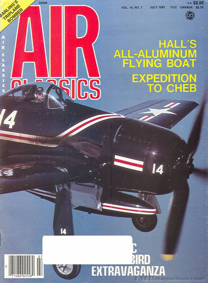 Air Classics July 1983 magazine back issue Air Classics magizine back copy 