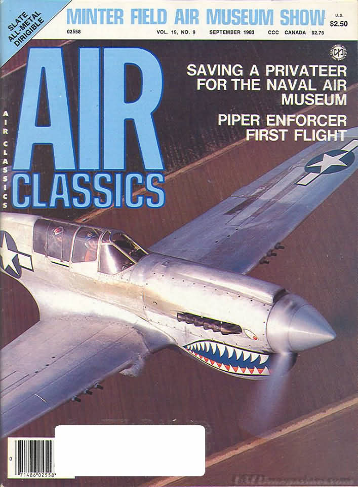 Air Classics September 1983 magazine back issue Air Classics magizine back copy 