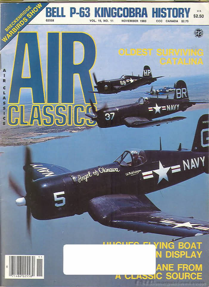 Air Classics November 1983 magazine back issue Air Classics magizine back copy 