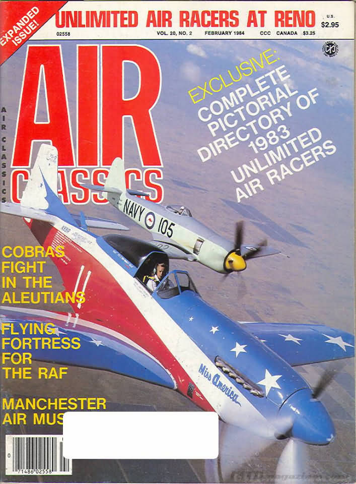 Air Classics February 1984 magazine back issue Air Classics magizine back copy 
