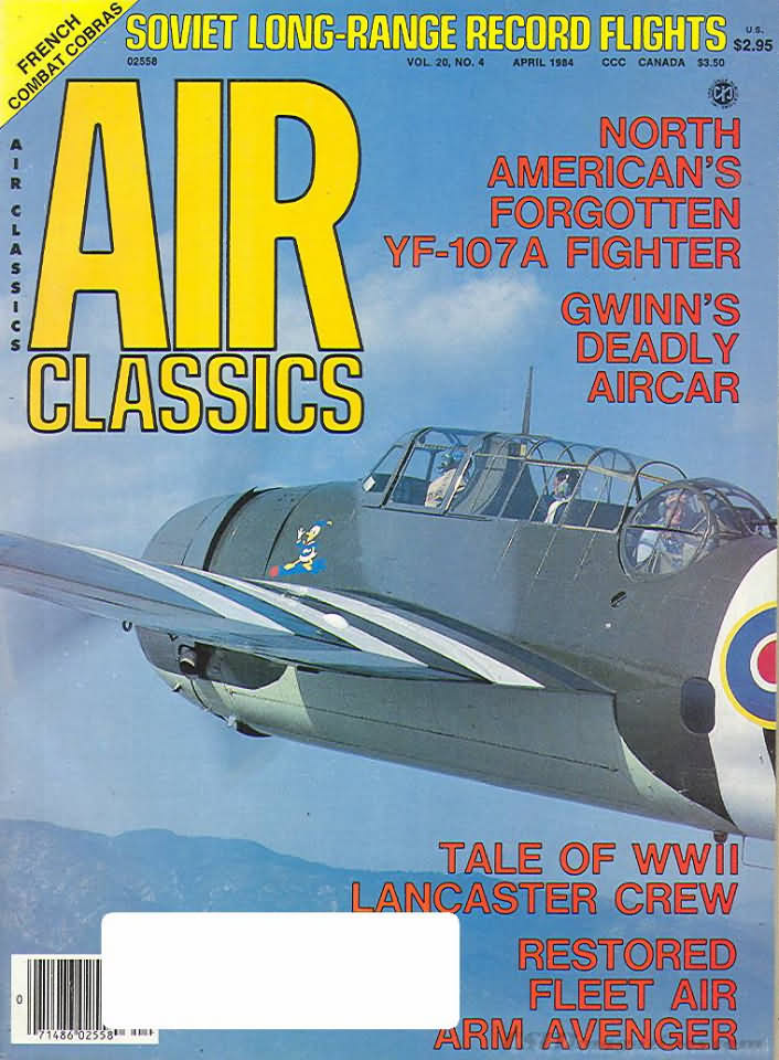 Air Classics April 1984 magazine back issue Air Classics magizine back copy 