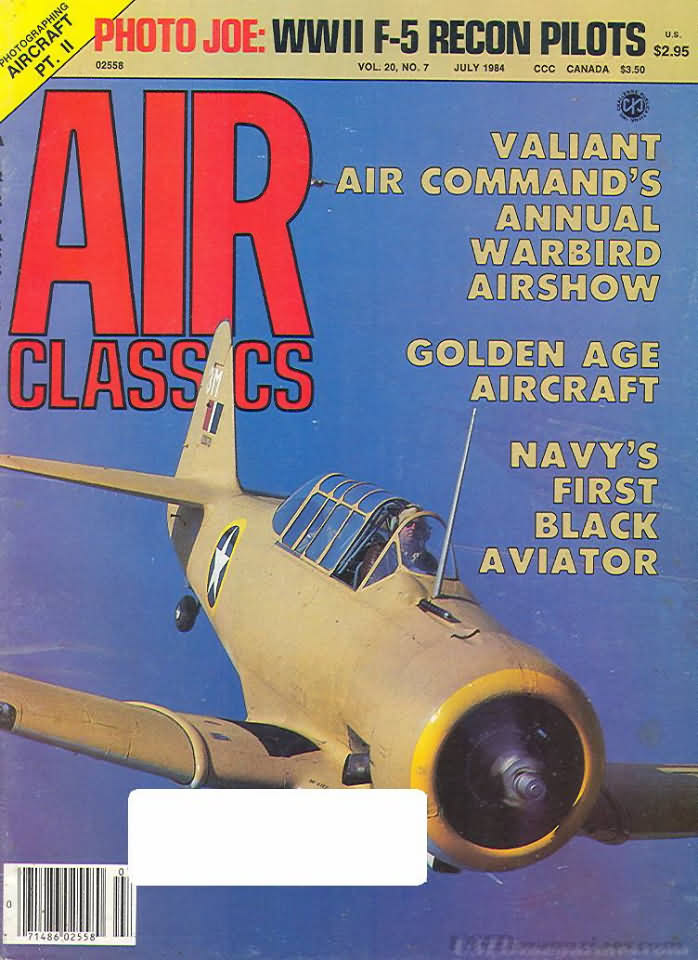 Air Classics July 1984 magazine back issue Air Classics magizine back copy 