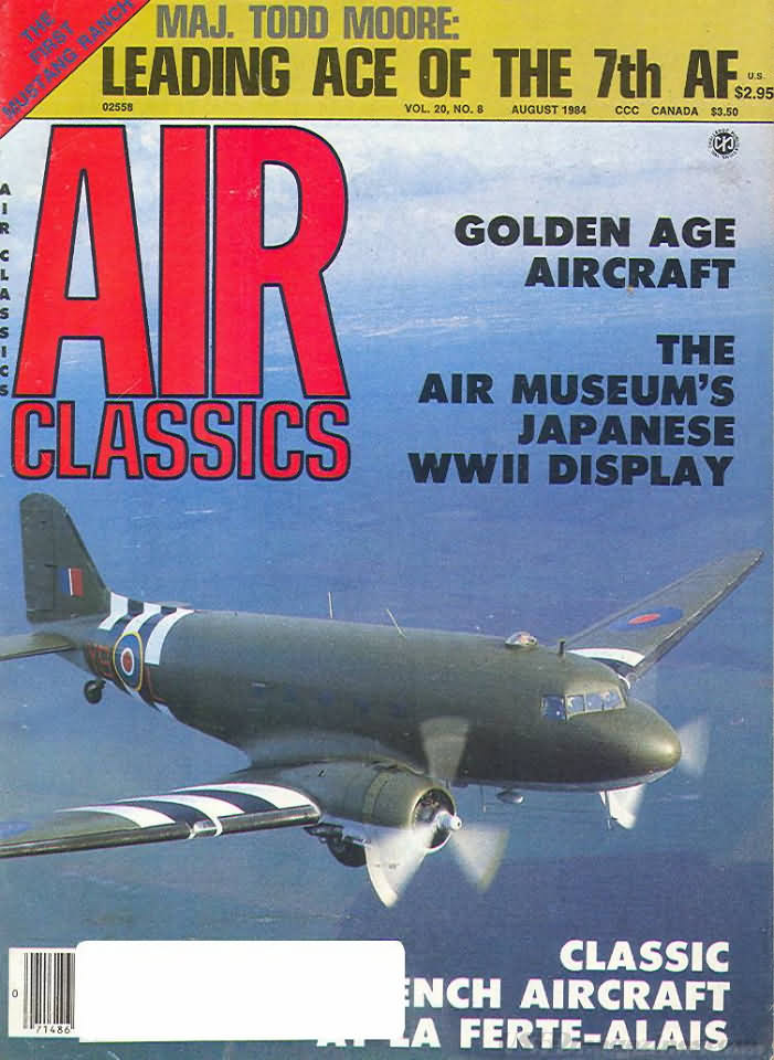 Air Classics August 1984 magazine back issue Air Classics magizine back copy 