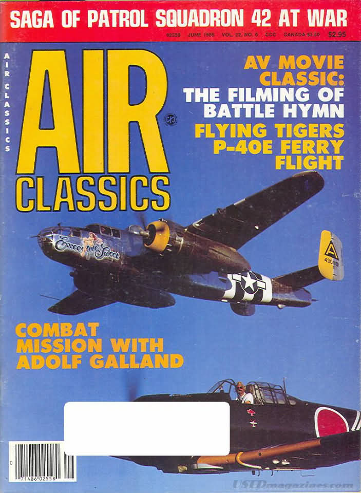 Air Classics June 1986 magazine back issue Air Classics magizine back copy 