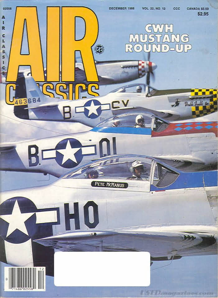 Air Classics December 1986 magazine back issue Air Classics magizine back copy 