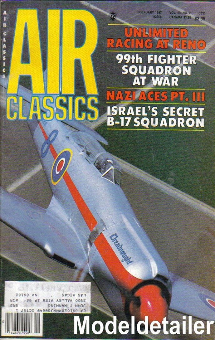 Air Classics February 1987 magazine back issue Air Classics magizine back copy 