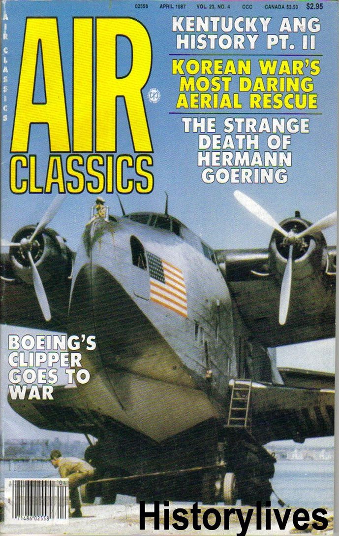 Air Classics April 1987 magazine back issue Air Classics magizine back copy 