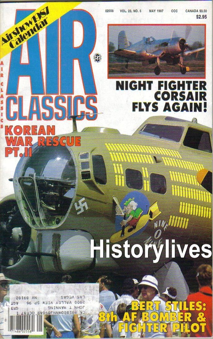 Air Classics May 1987 magazine back issue Air Classics magizine back copy 