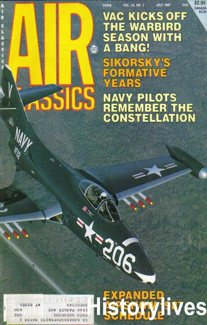 Air Classics July 1987 magazine back issue Air Classics magizine back copy 