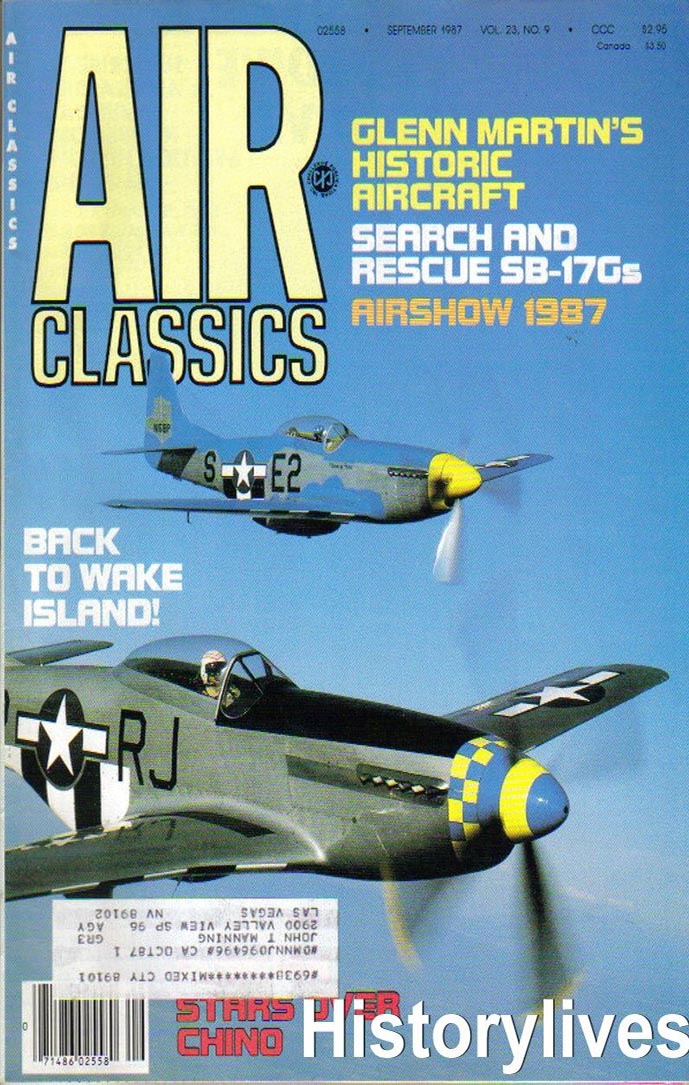 Air Classics September 1987 magazine back issue Air Classics magizine back copy 