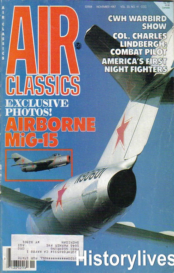 Air Classics November 1987 magazine back issue Air Classics magizine back copy 