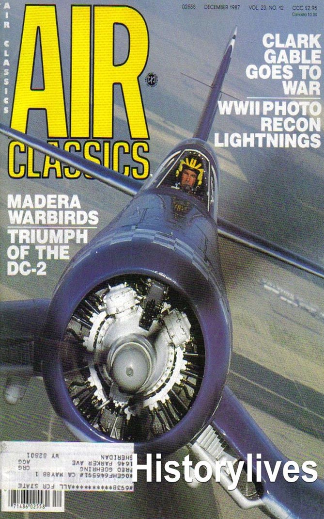 Air Classics December 1987 magazine back issue Air Classics magizine back copy 