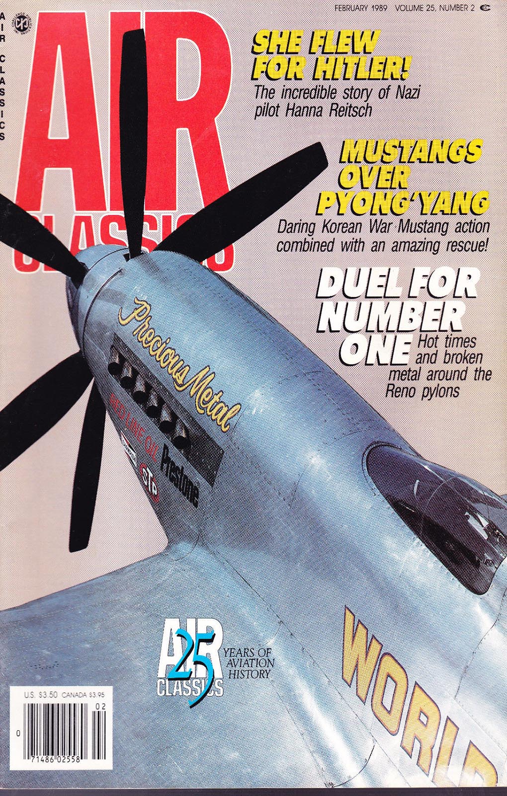 Air Classics February 1989 magazine back issue Air Classics magizine back copy 