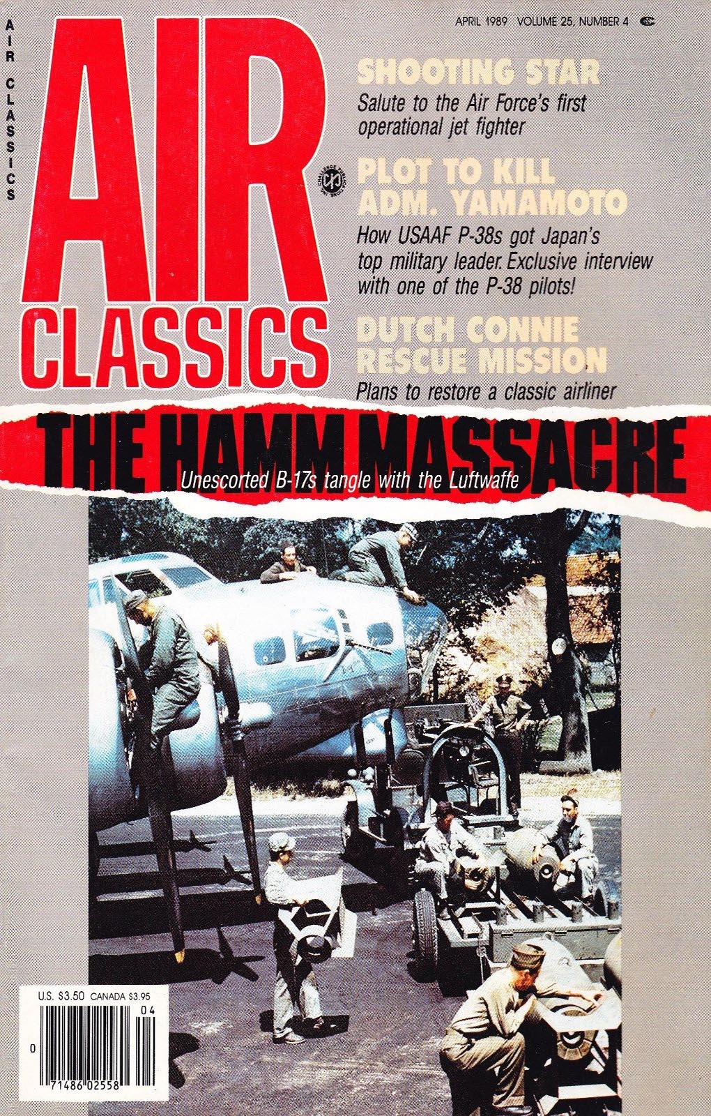 Air Classics April 1989 magazine back issue Air Classics magizine back copy 