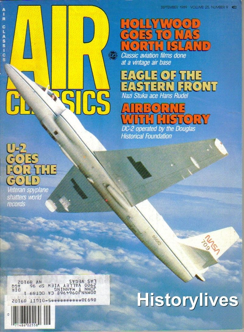 Air Classics September 1989 magazine back issue Air Classics magizine back copy 