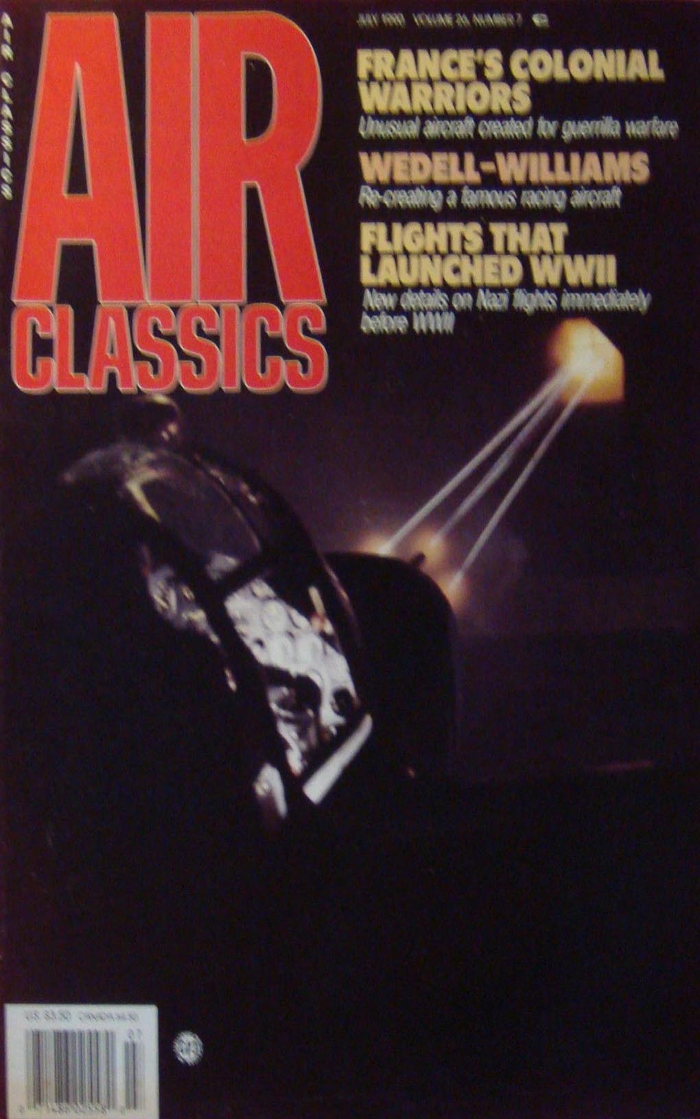 Air Classics July 1990 magazine back issue Air Classics magizine back copy 