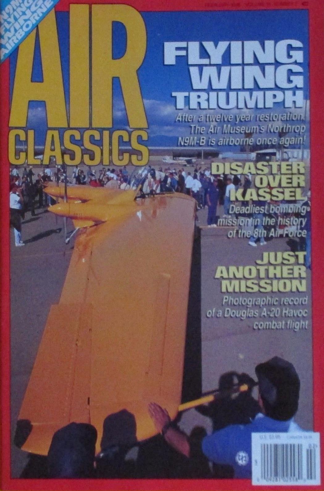 Air Classics February 1995 magazine back issue Air Classics magizine back copy 