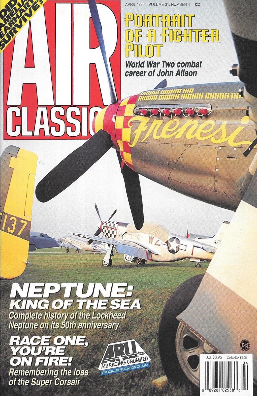 Air Classics April 1995 magazine back issue Air Classics magizine back copy 