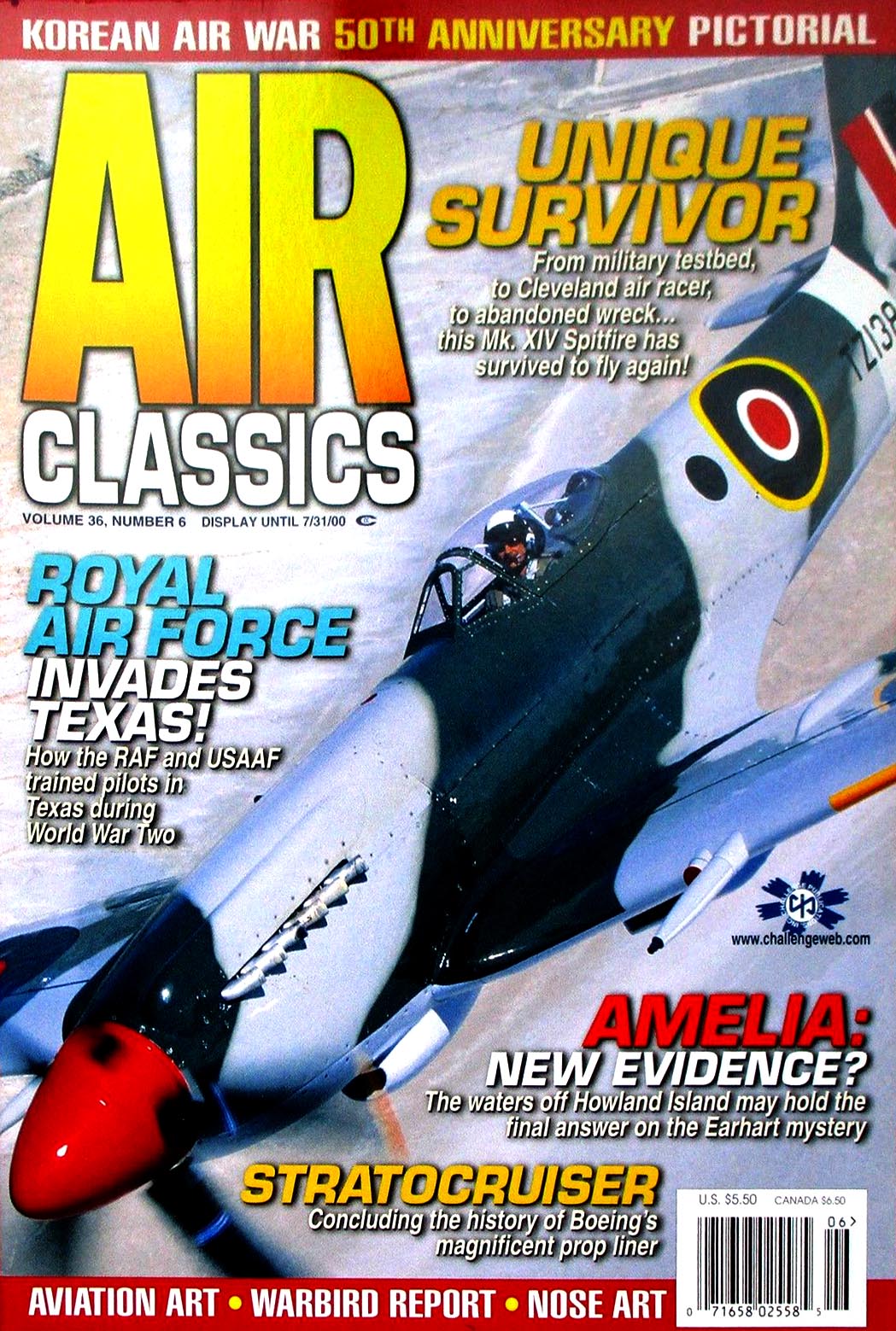Air Classics June 2000 magazine back issue Air Classics magizine back copy 