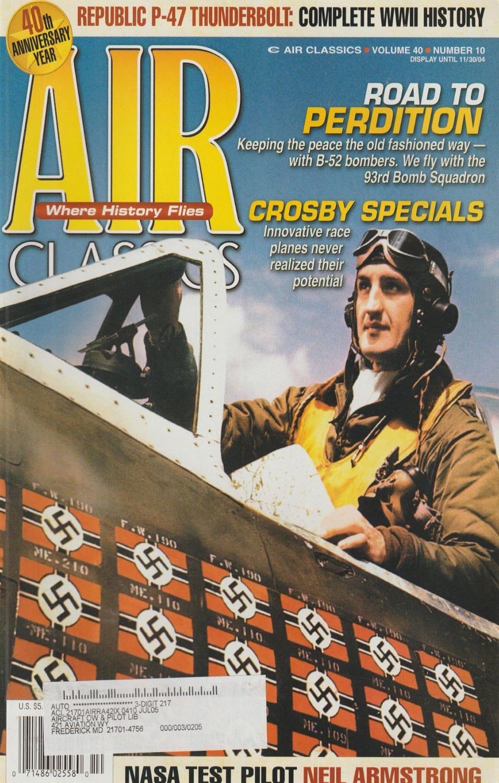 Air Classics October 2004 magazine back issue Air Classics magizine back copy 
