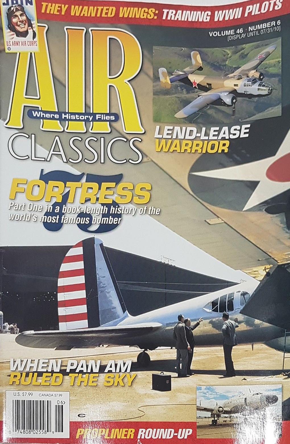 Air Classics June 2010 magazine back issue Air Classics magizine back copy 