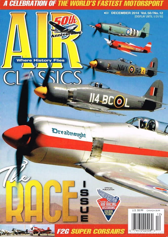 Air Classics December 2014 magazine back issue Air Classics magizine back copy 