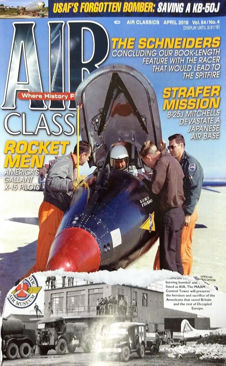 Air Classics April 2018 magazine back issue Air Classics magizine back copy 