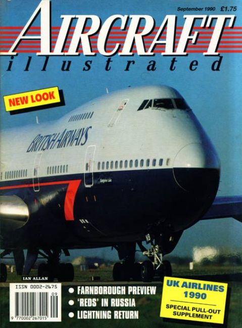 Aircraft Illustrated September 1990 magazine back issue Aircraft Illustrated magizine back copy 