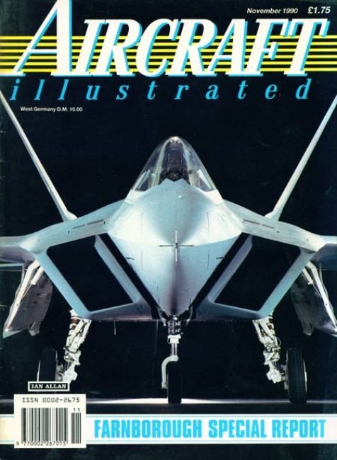 Aircraft Illustrated November 1990 magazine back issue Aircraft Illustrated magizine back copy 