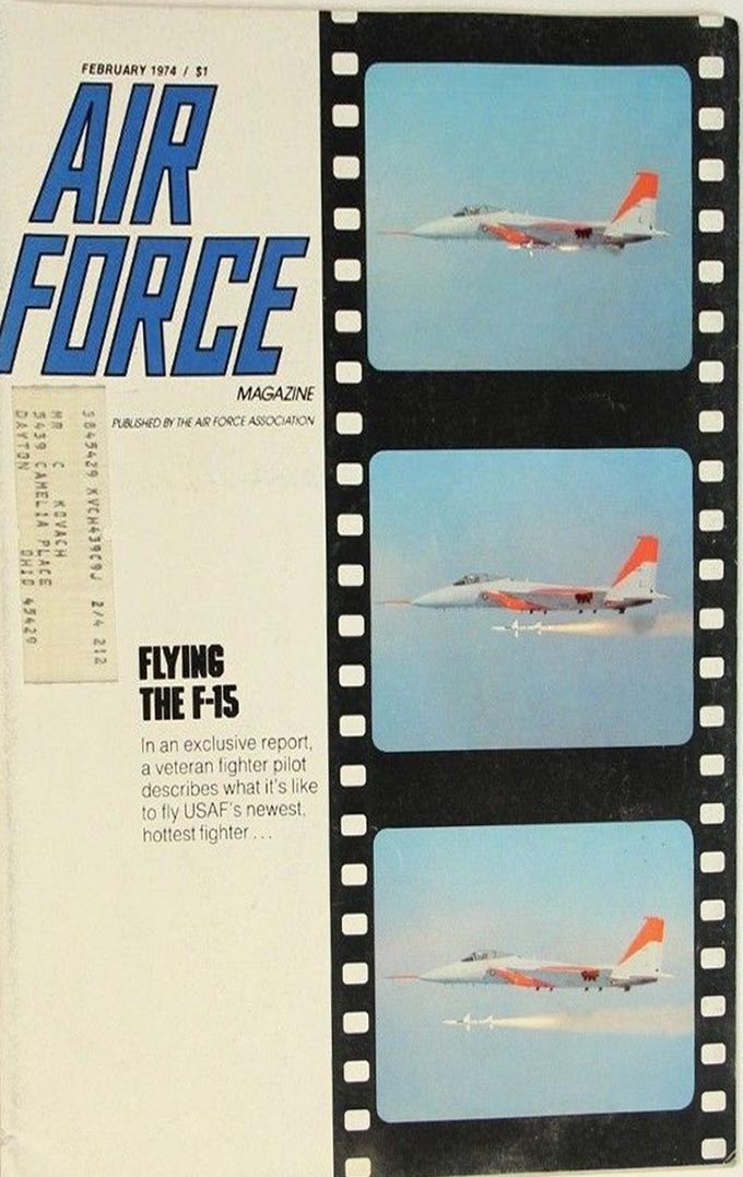 Air Force February 1974 magazine back issue Air Force magizine back copy 