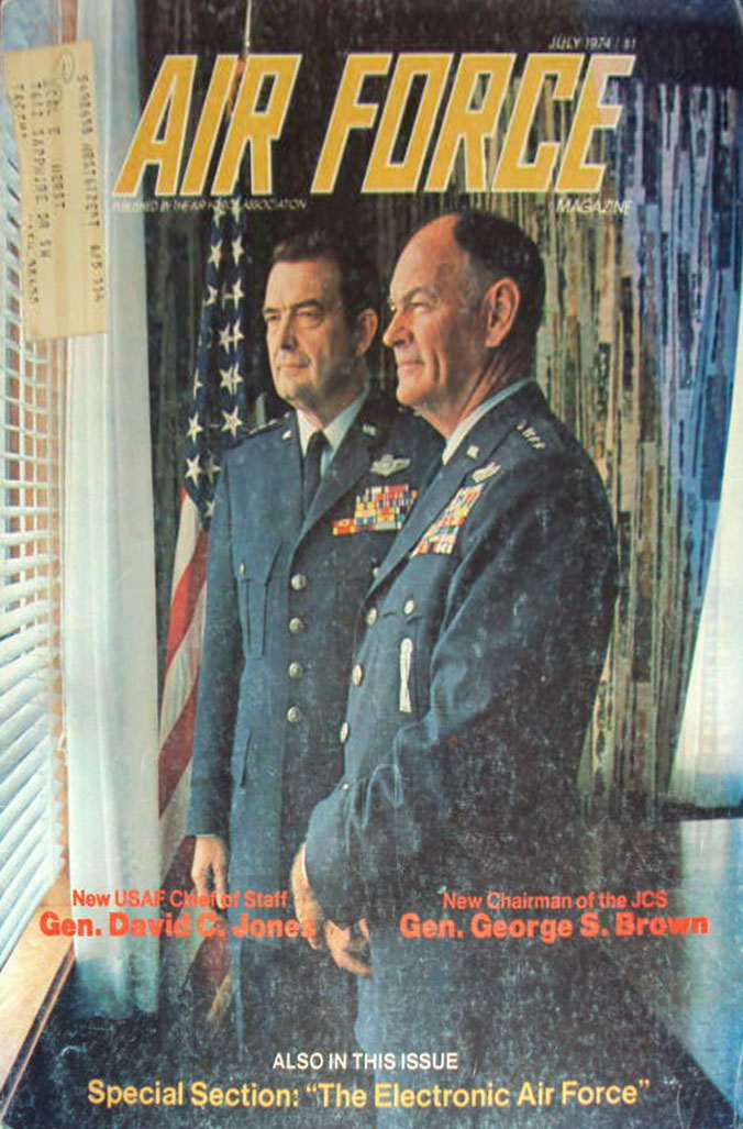 Air Force July 1974 magazine back issue Air Force magizine back copy 