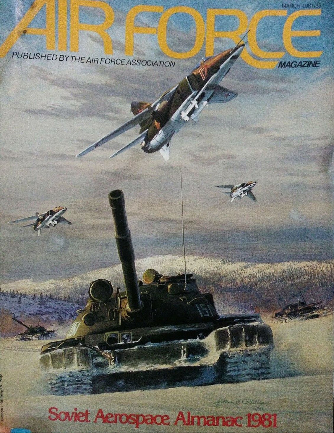 Air Force March 1981 magazine back issue Air Force magizine back copy 
