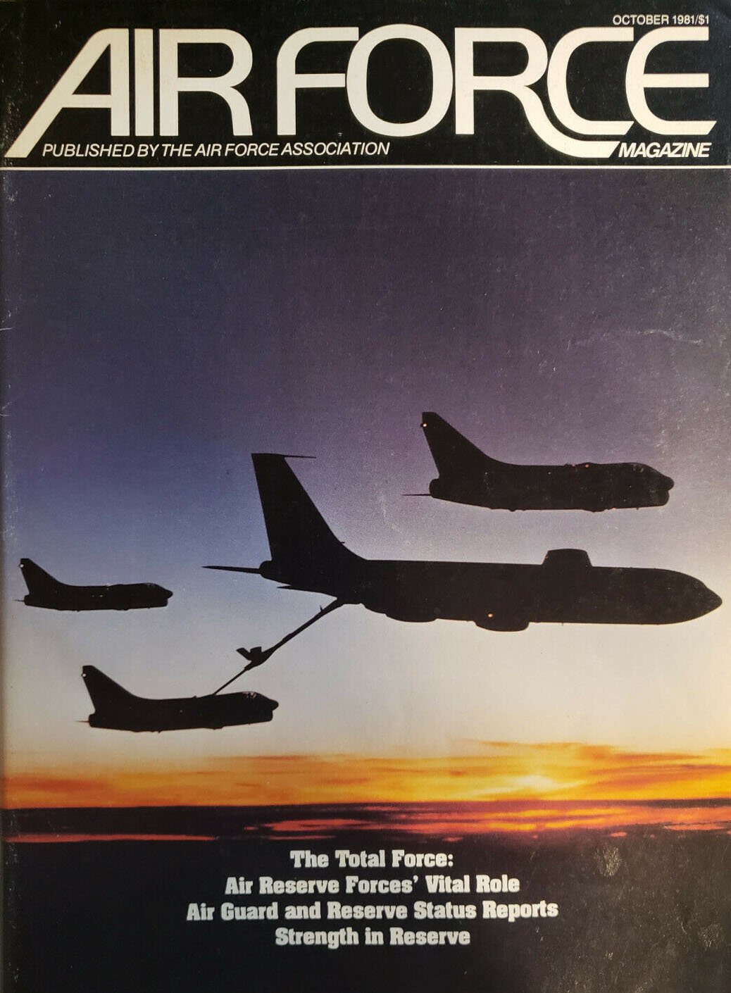 Air Force October 1981 magazine back issue Air Force magizine back copy 